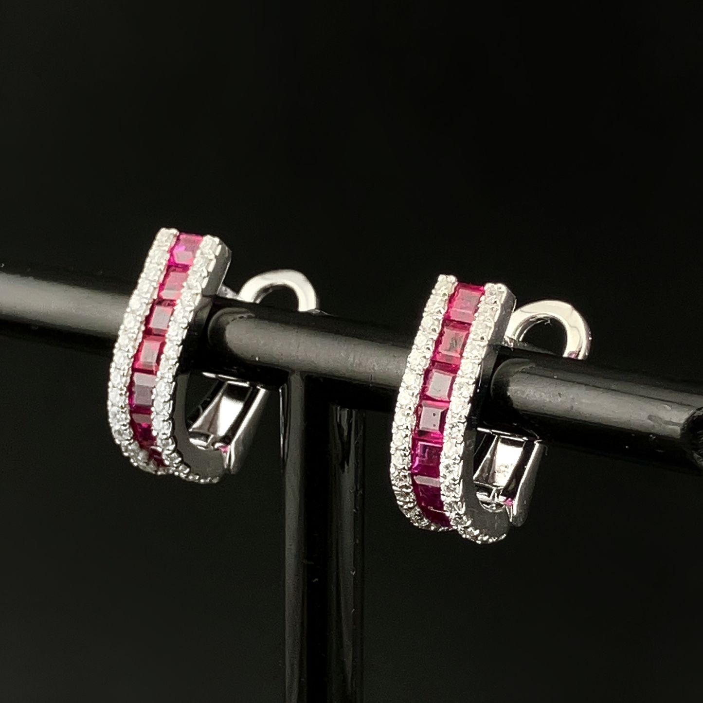 Ruby & Diamonds Earrings