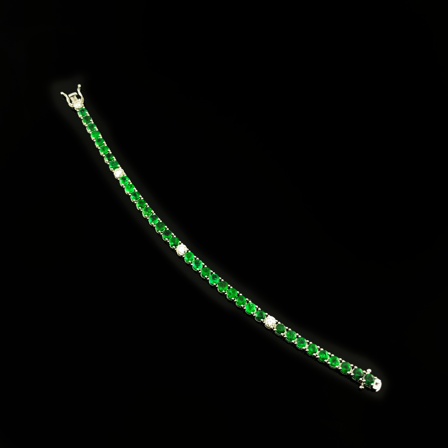 Emeralds & Diamonds Bracelet