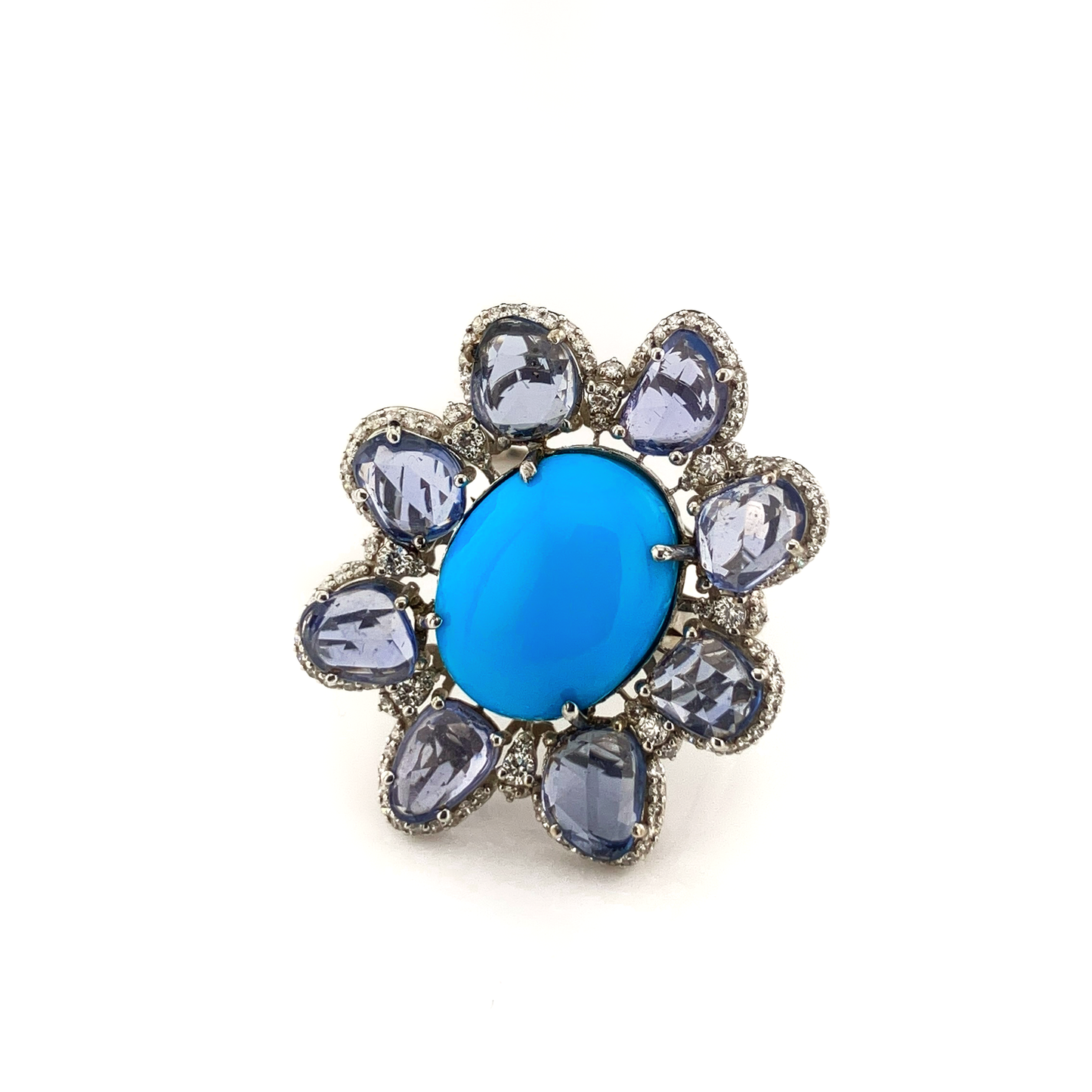 Sapphires & Turquois Ring