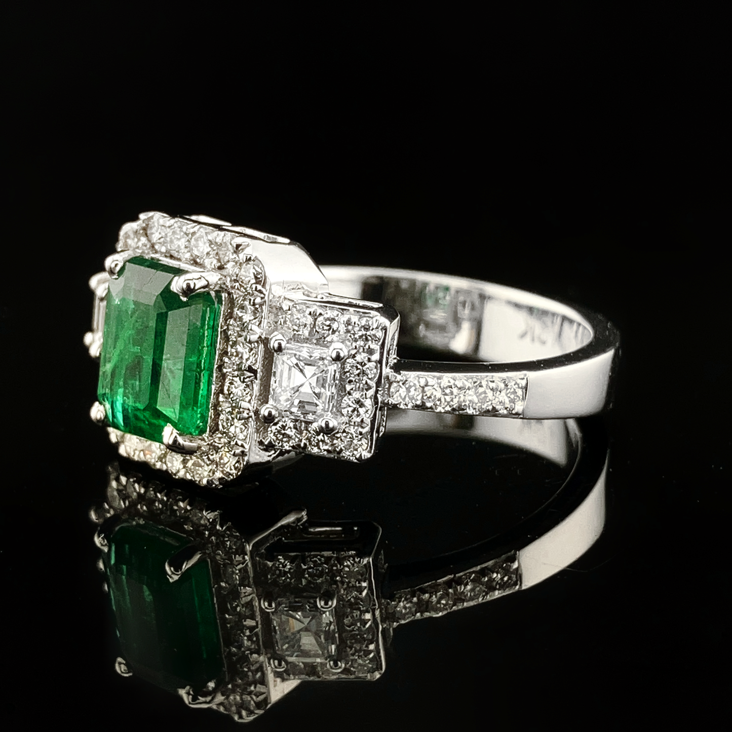 Emeralds & Diamonds Ring