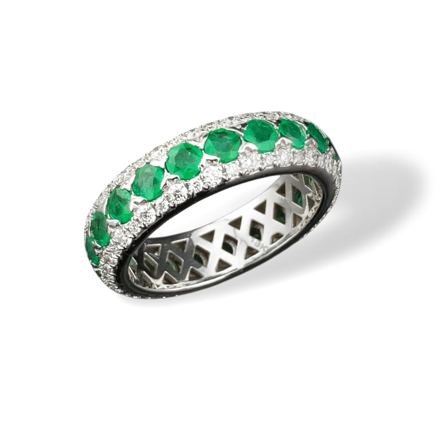 Emeralds Eternity Band