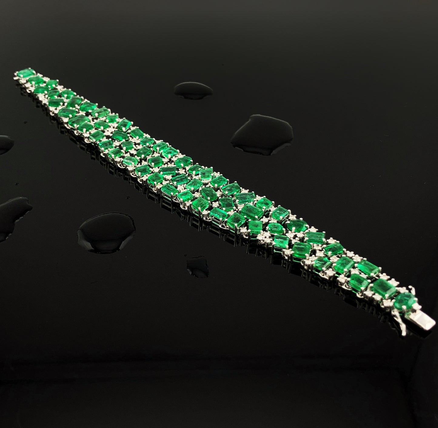 Diamonds & Emeralds Bracelet