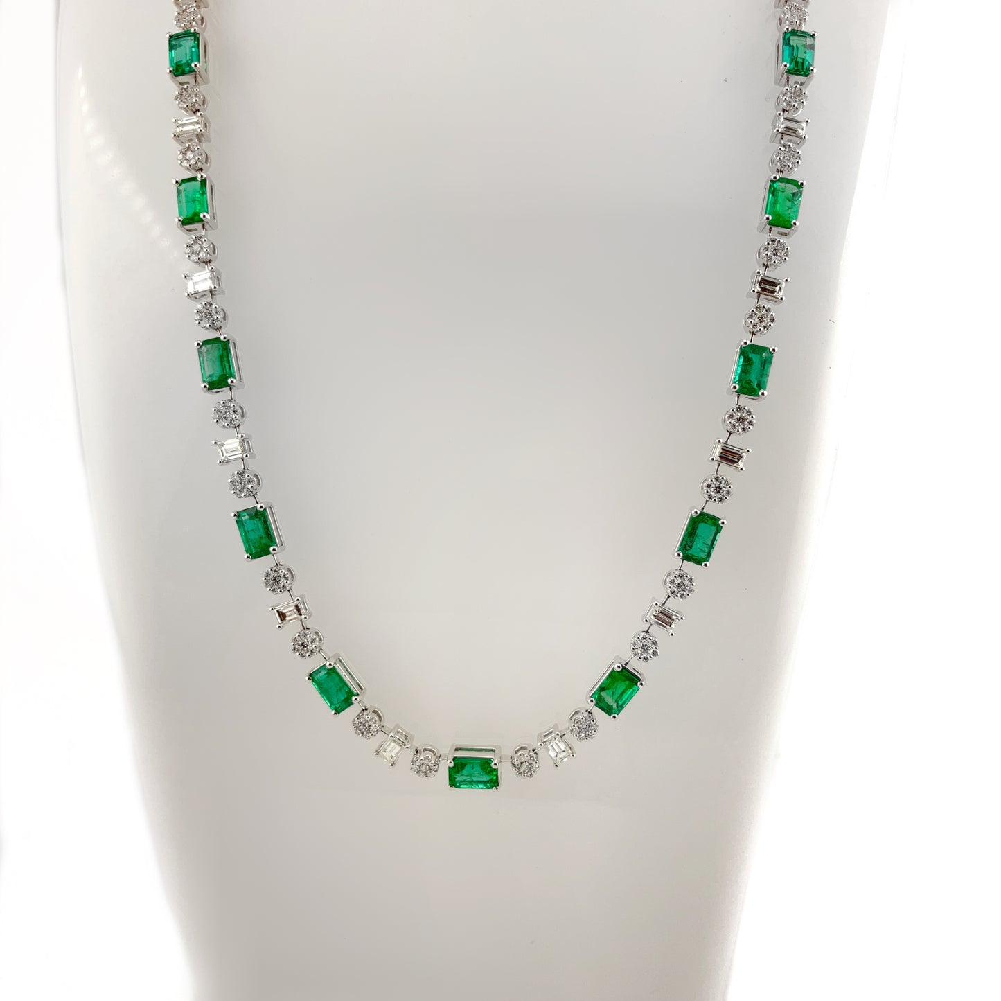Diamonds & Emeralds Necklace
