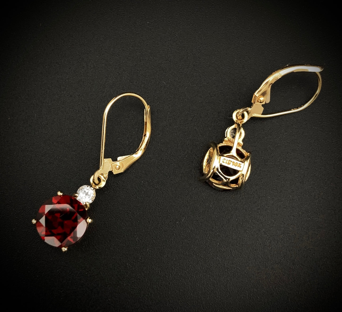 Mozambique Red Garnet Earrings