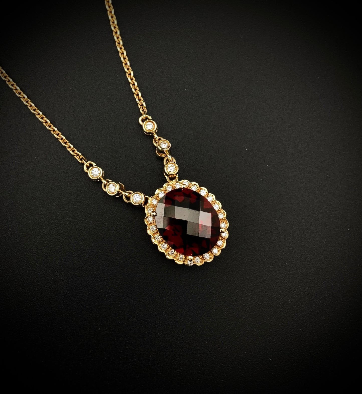 Mozambique Red Garnet Necklace