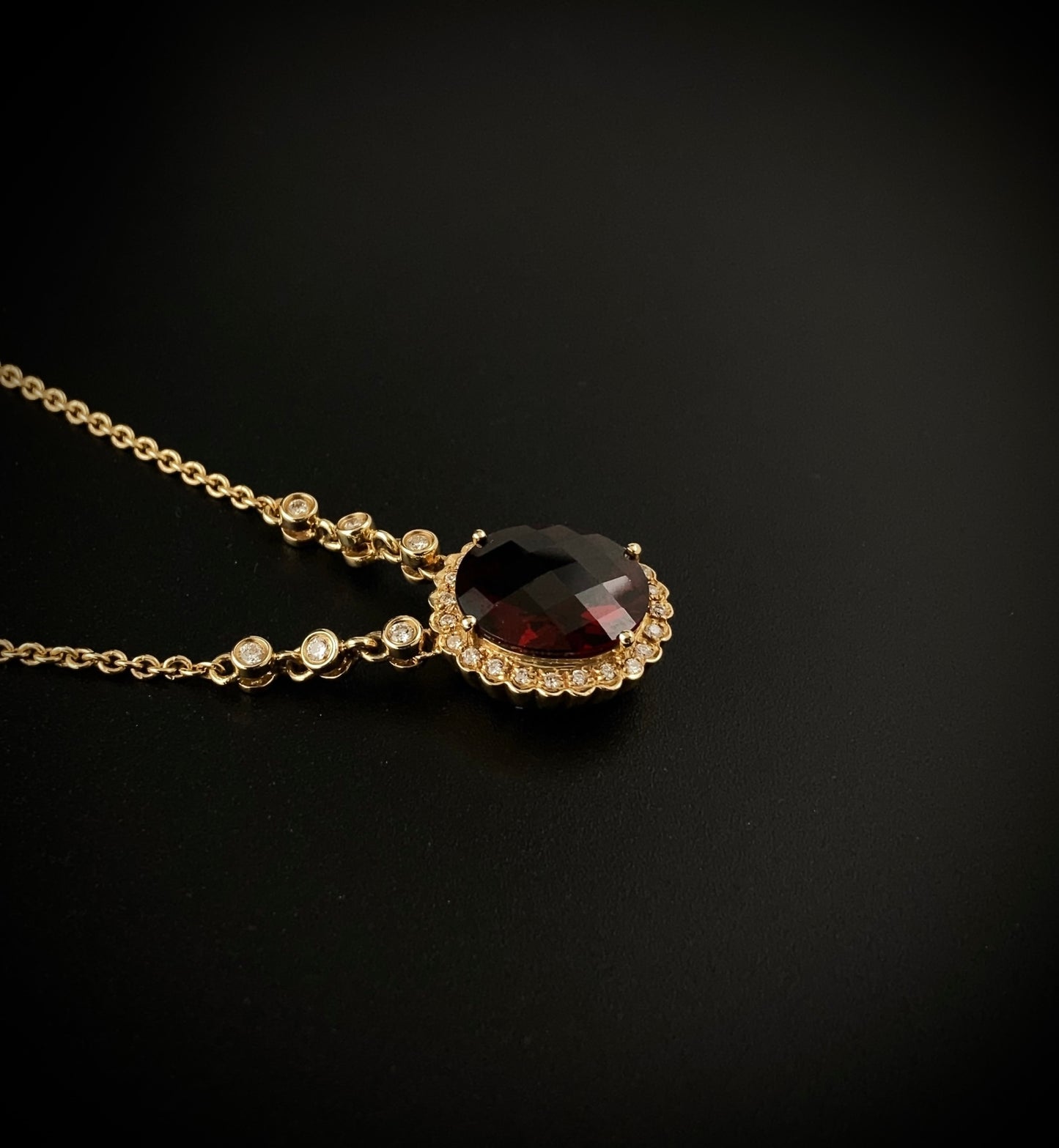 Mozambique Red Garnet Necklace