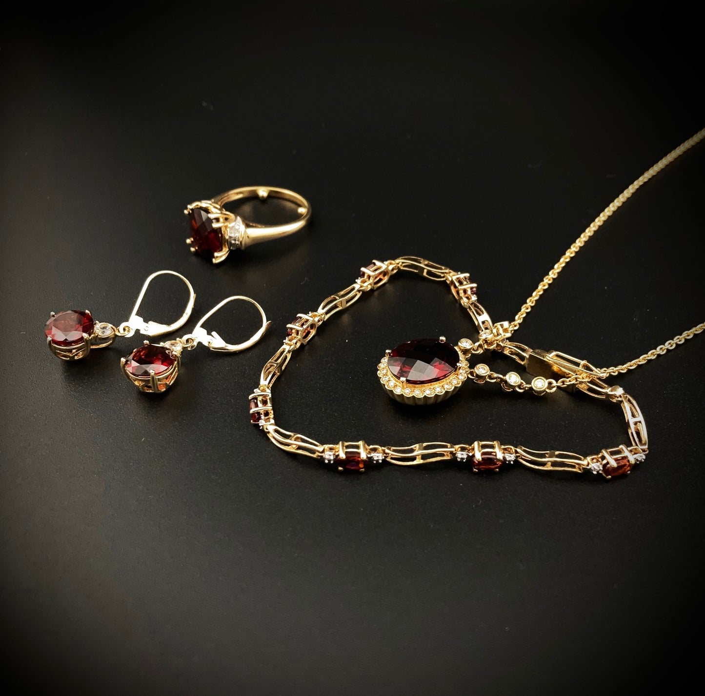 Mozambique Red Garnet Necklace