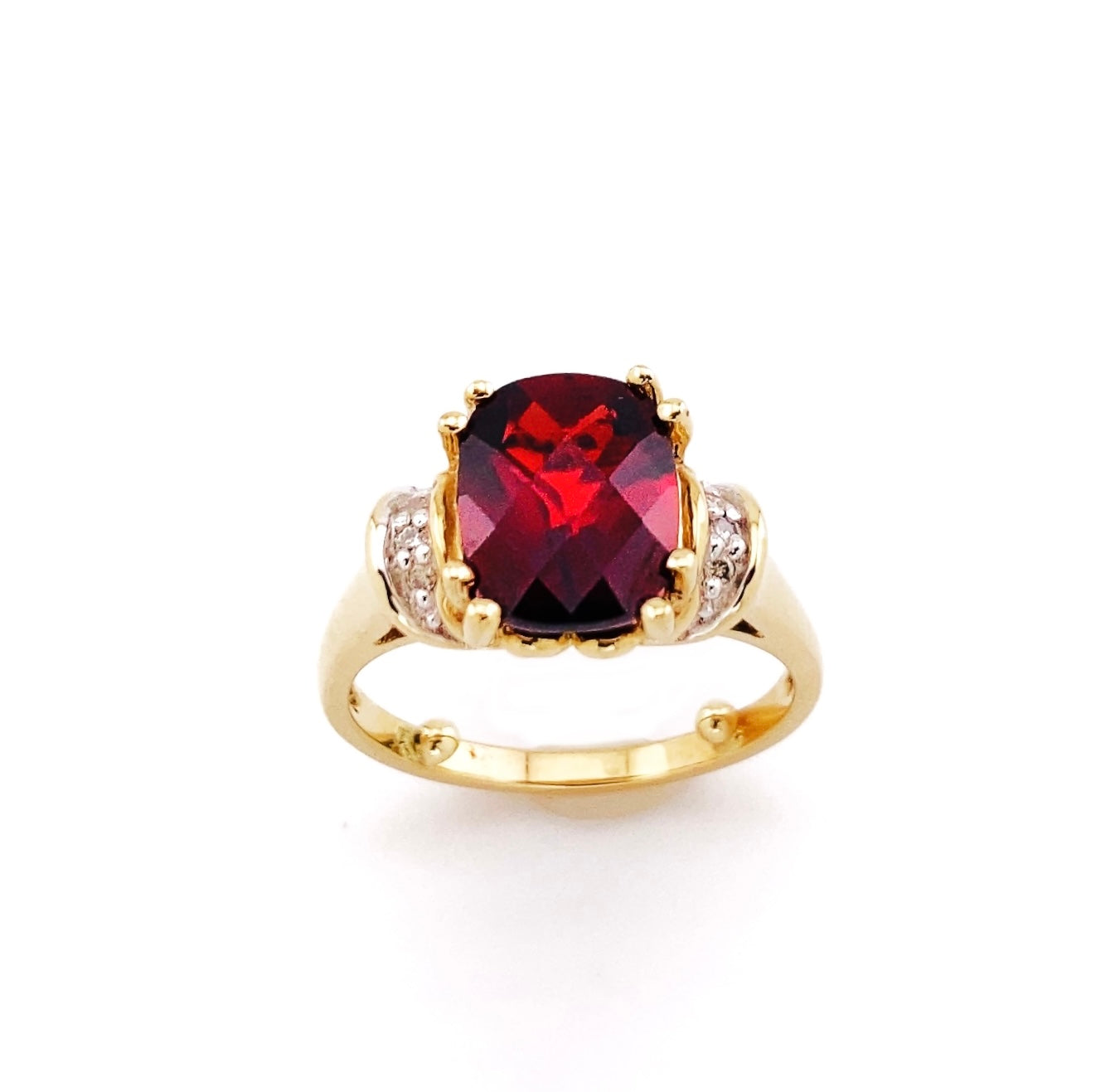 Mozambique Red Garnet Ring