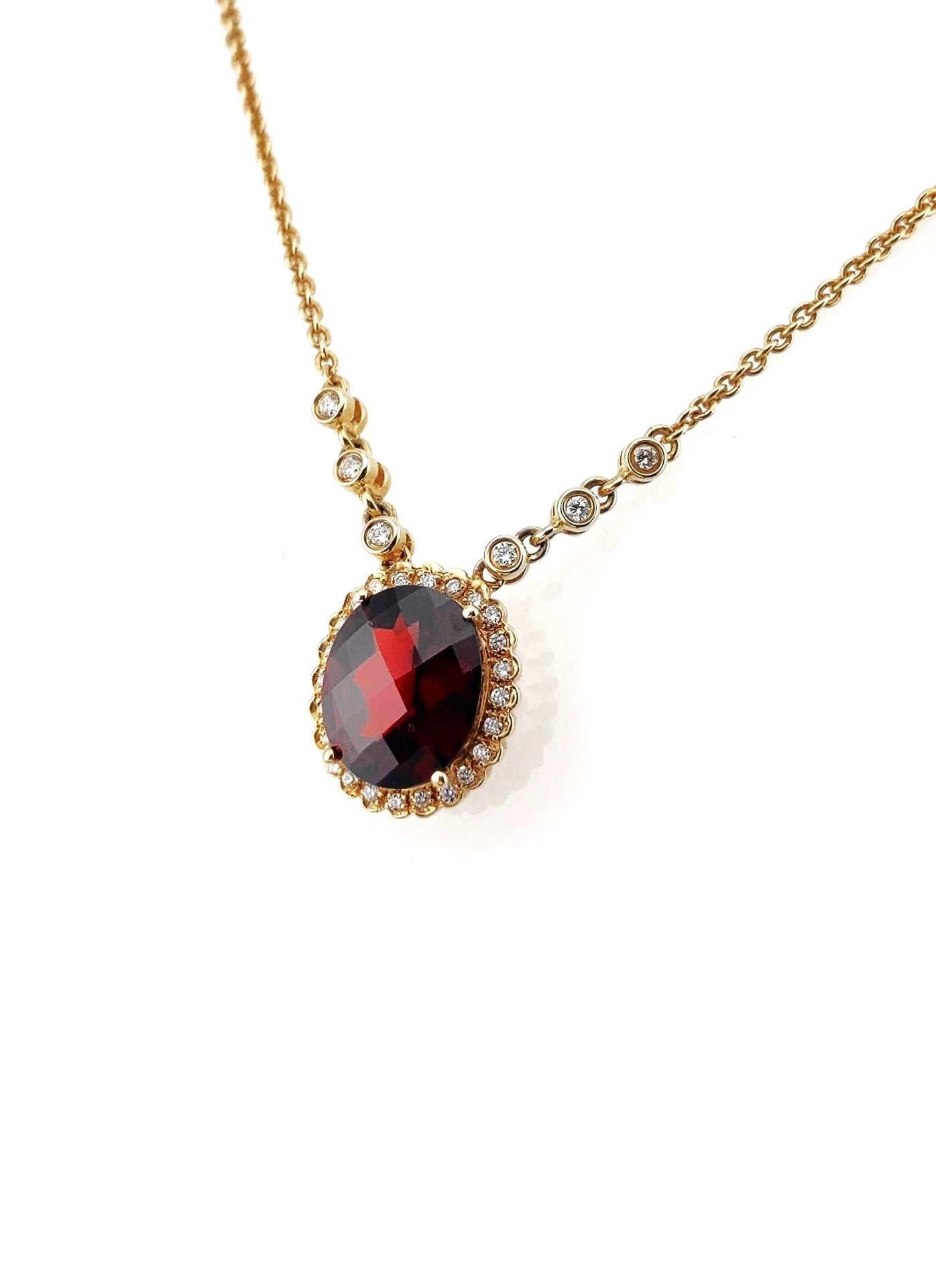 Mozambique Red Garnet Necklace