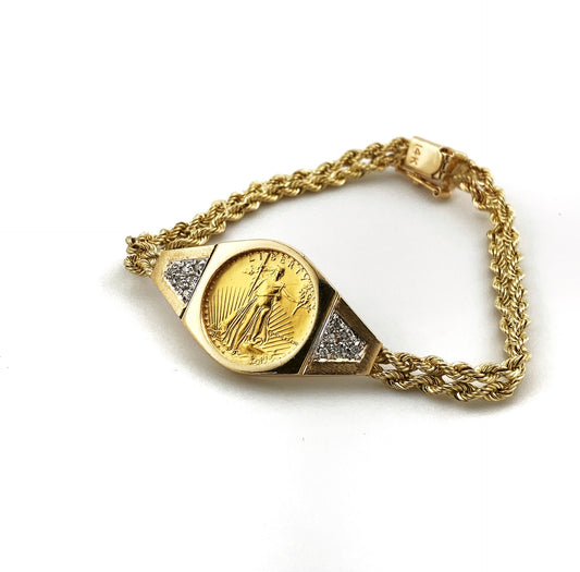 US $5 Dollars Coin Bracelet