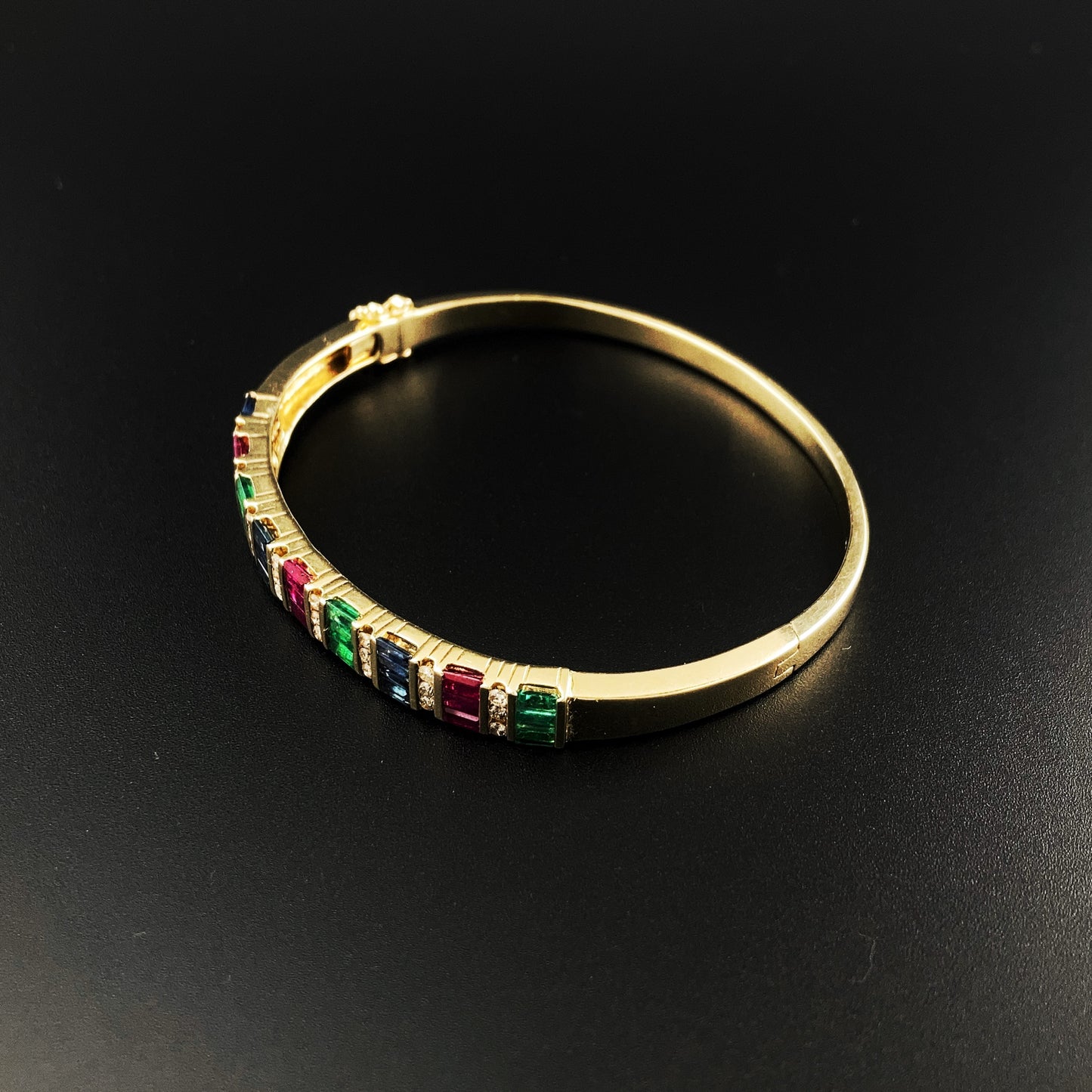 Vintage multi-Gemstones bangle