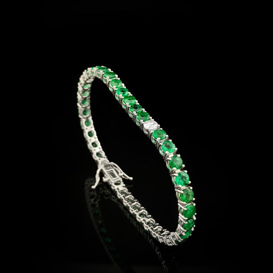 Emeralds & Diamonds Bracelet