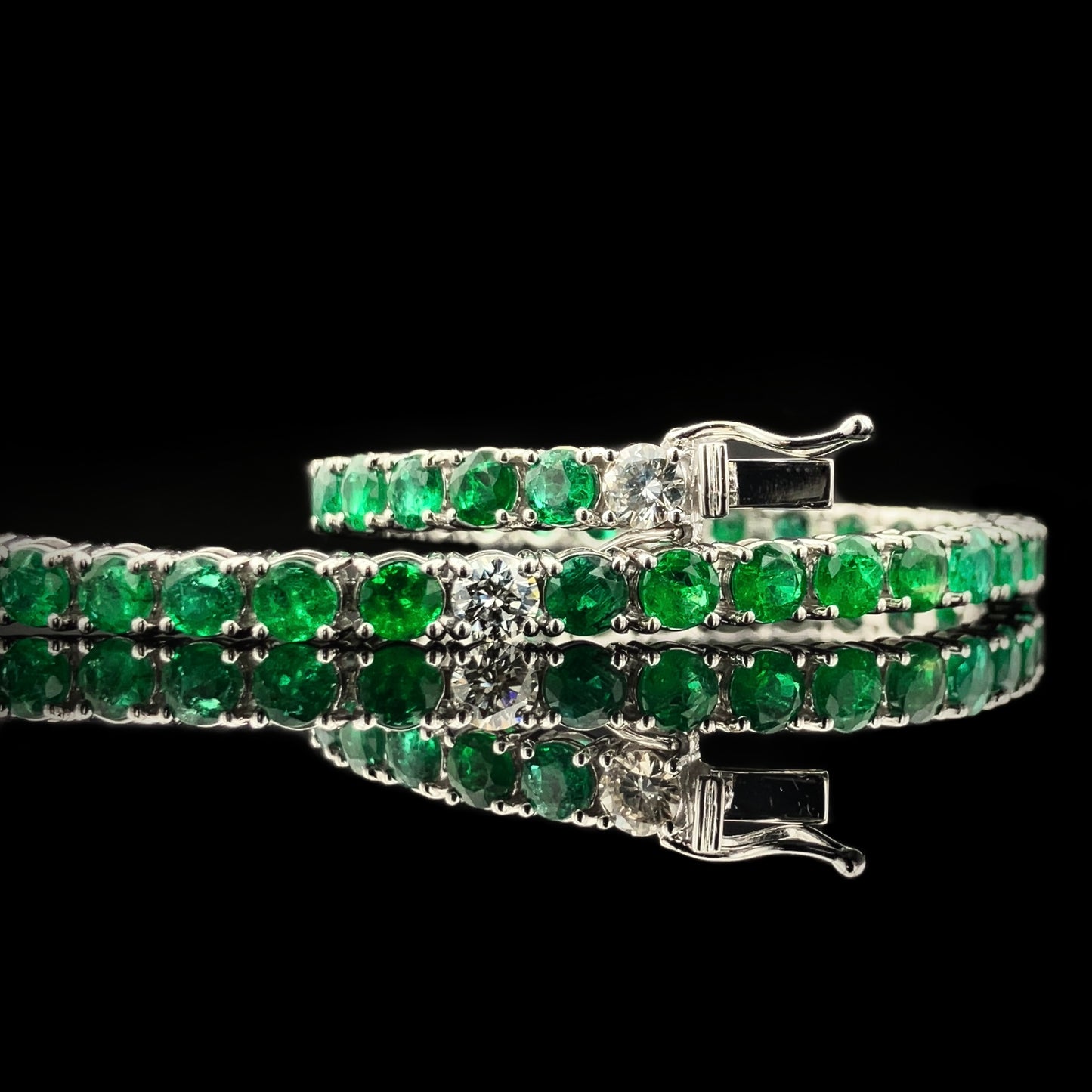 Emeralds & Diamonds Bracelet