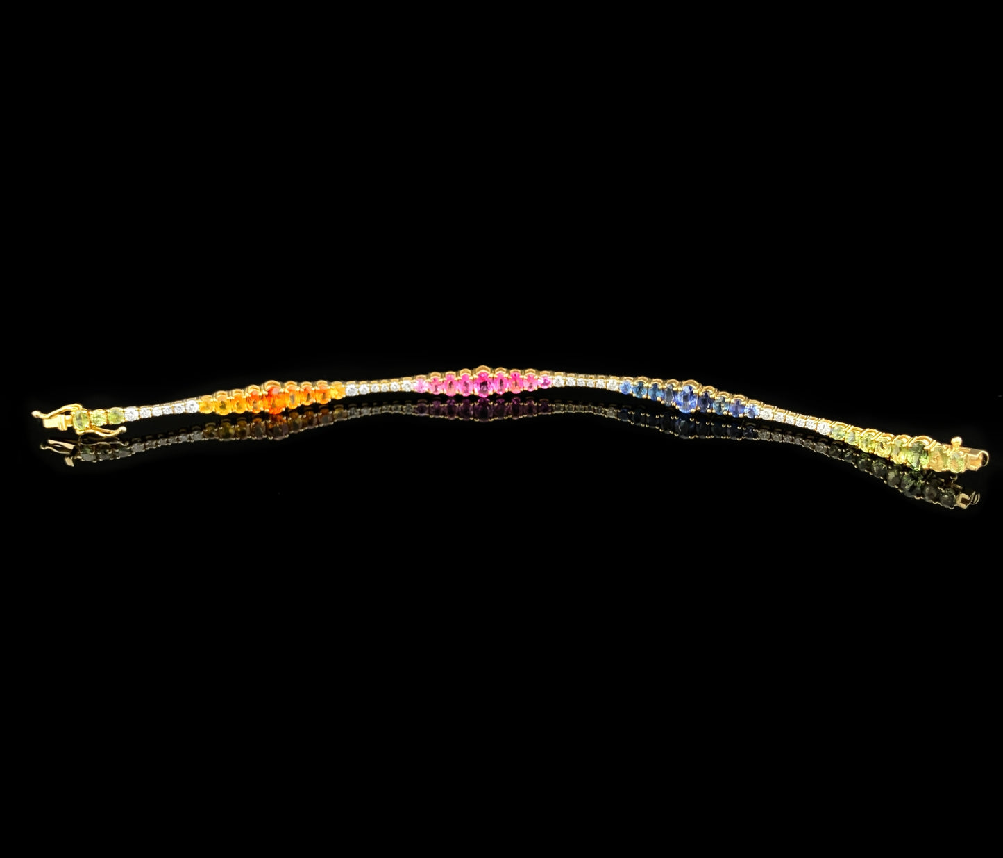 multi color Sapphires Bracelet