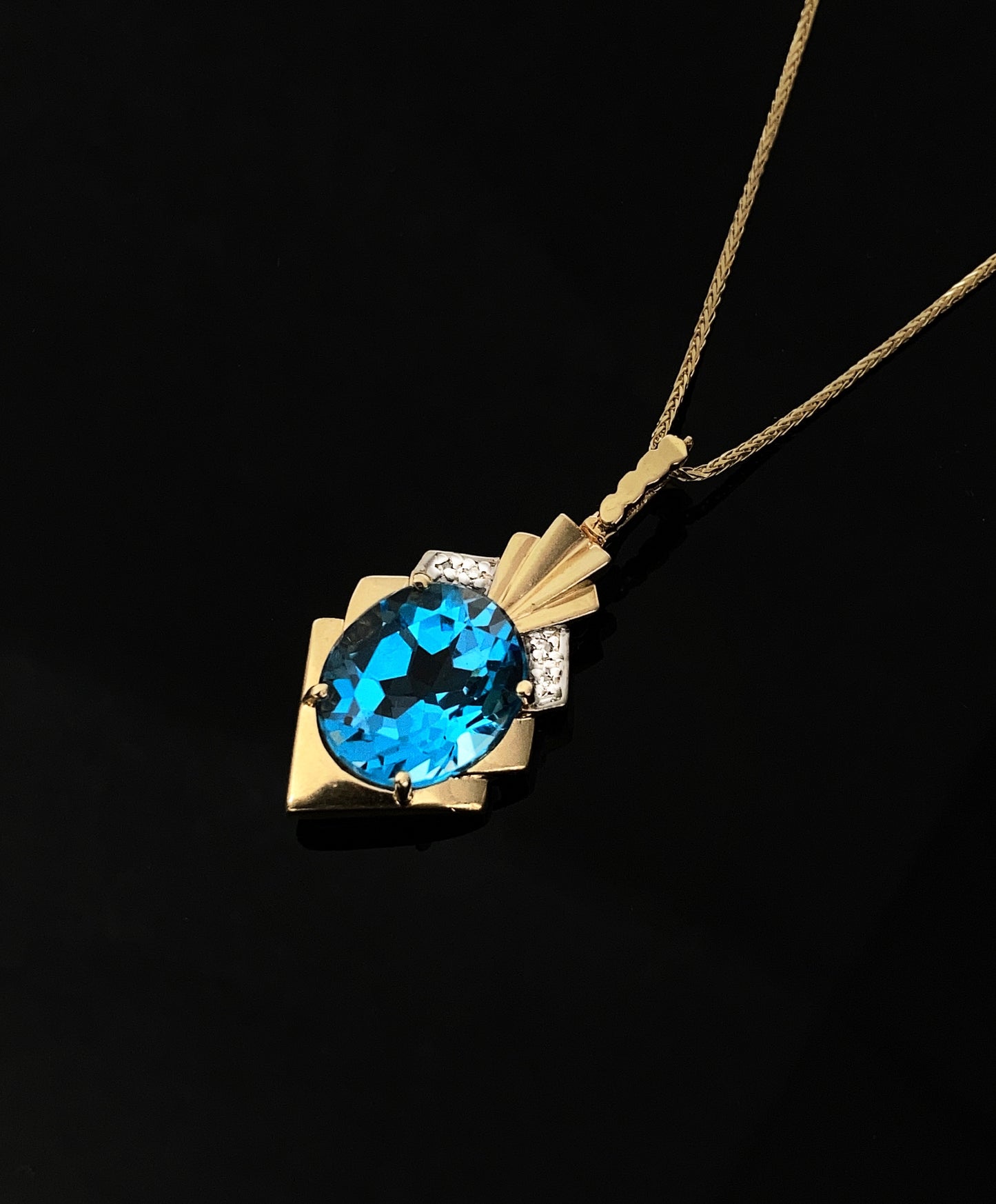 Sky Blue Topaz Pendent