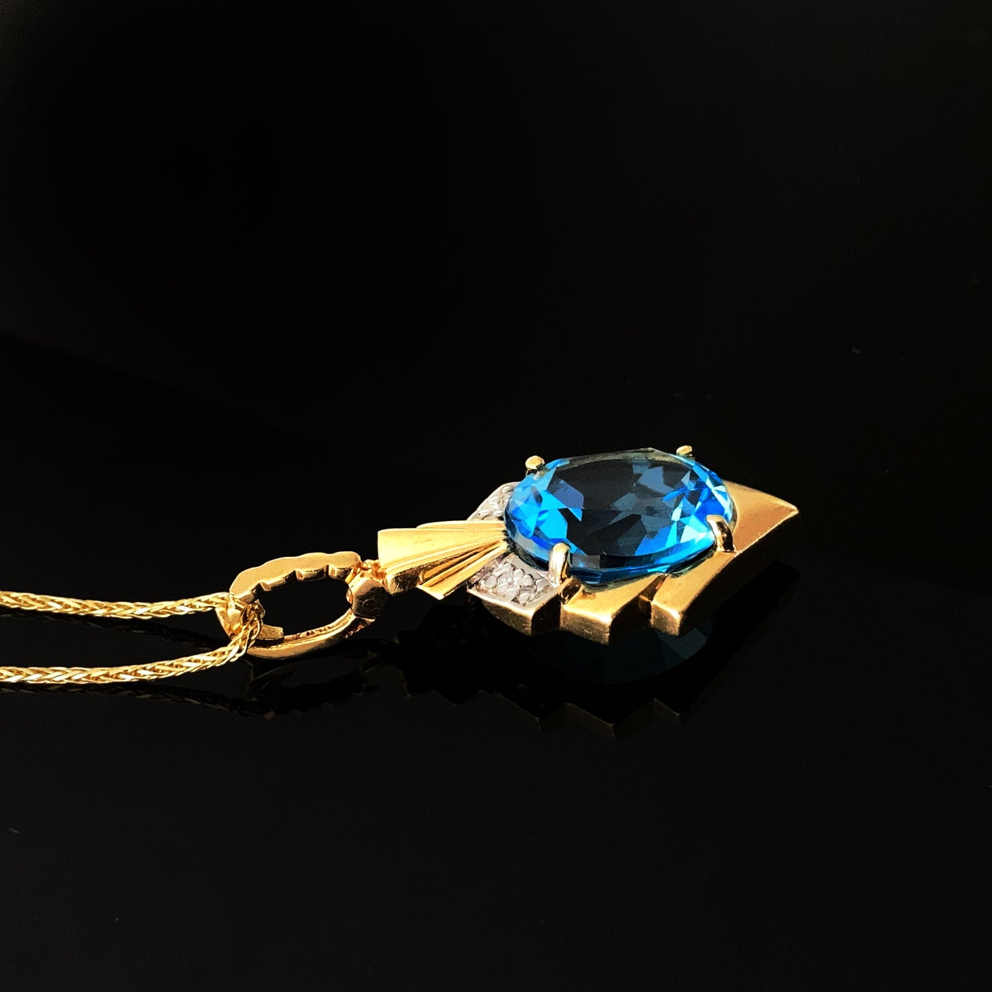 Sky Blue Topaz Pendent