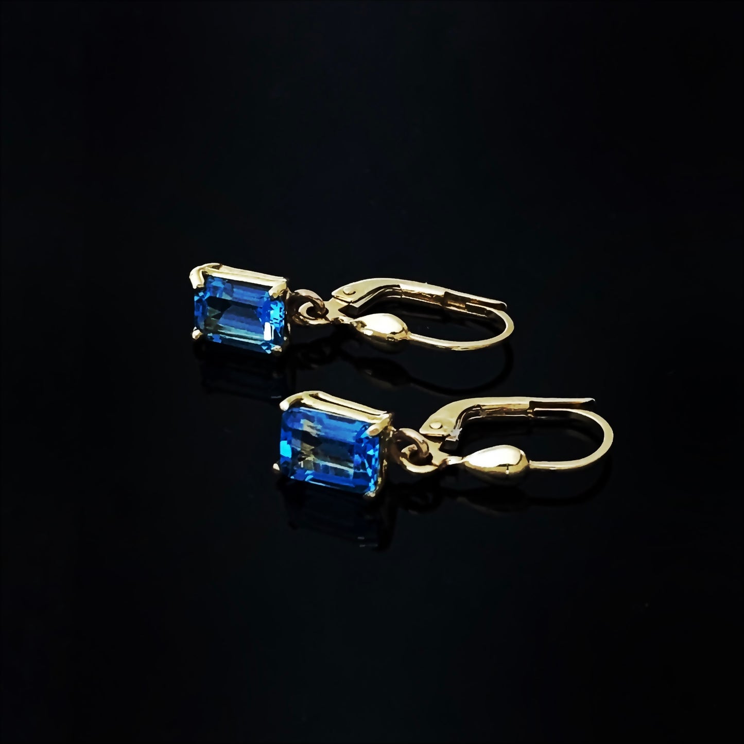 Sky Blue Topaz Earrings