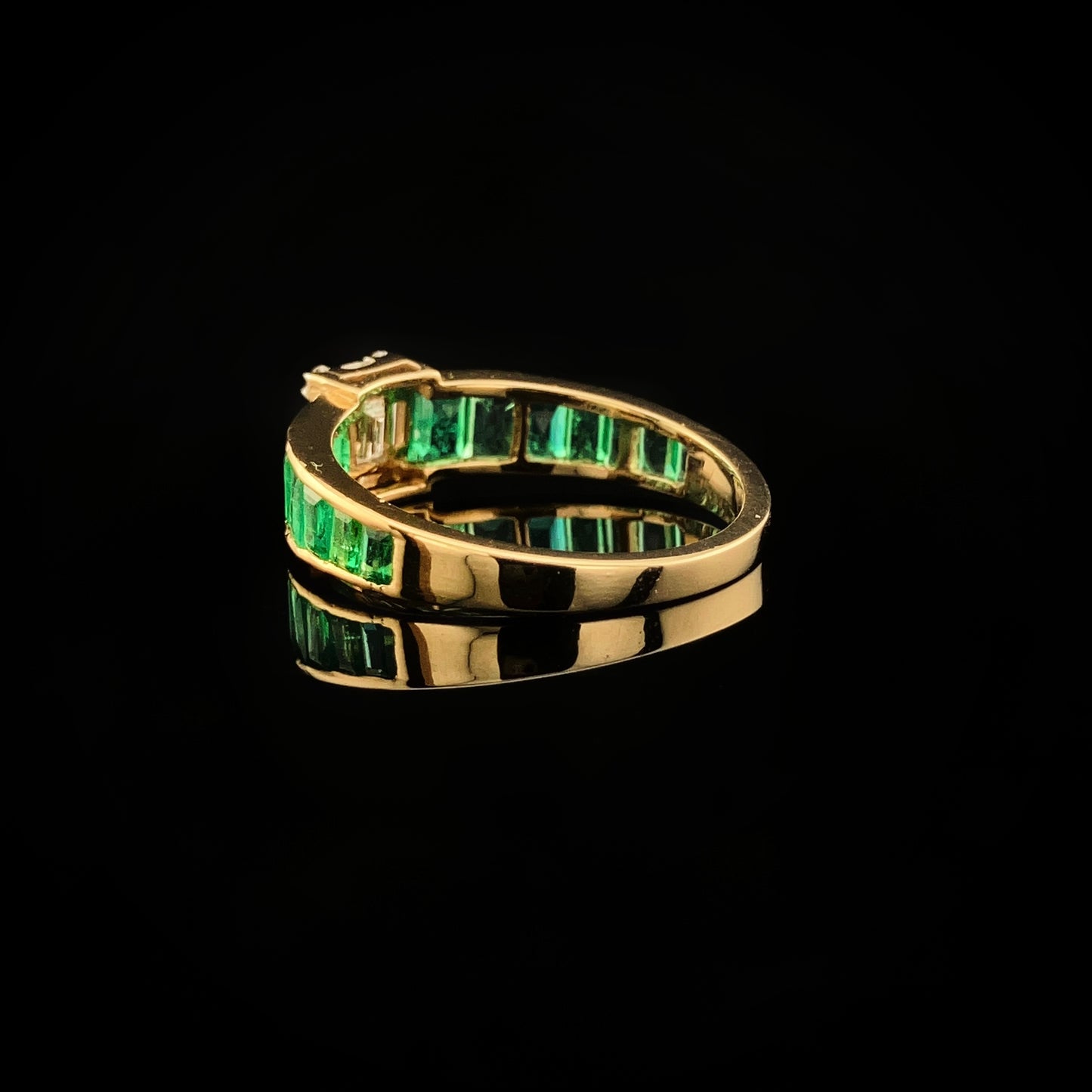Emeralds & Diamonds Ring