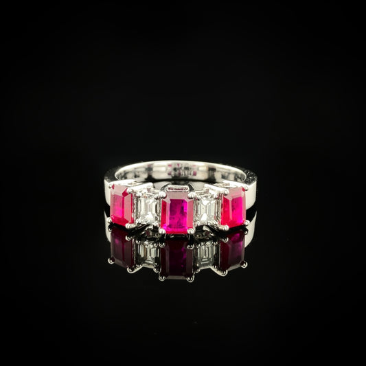 Diamonds & Ruby Ring