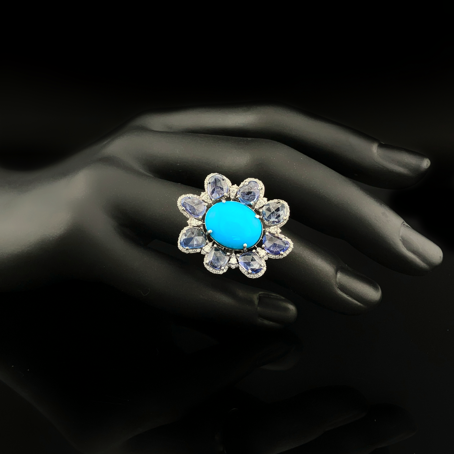 Sapphires & Turquois Ring