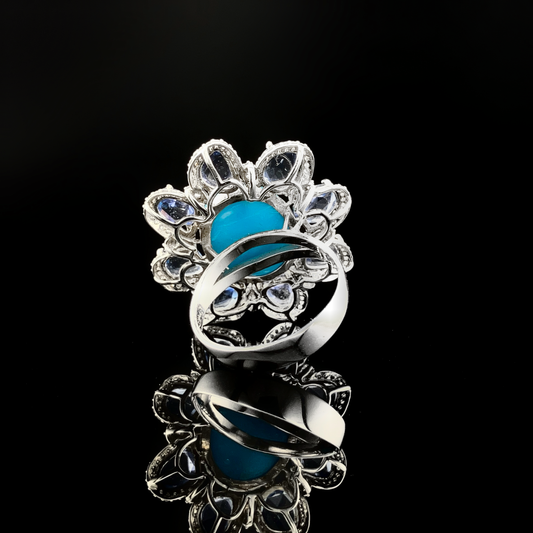 Sapphires & Turquois Ring