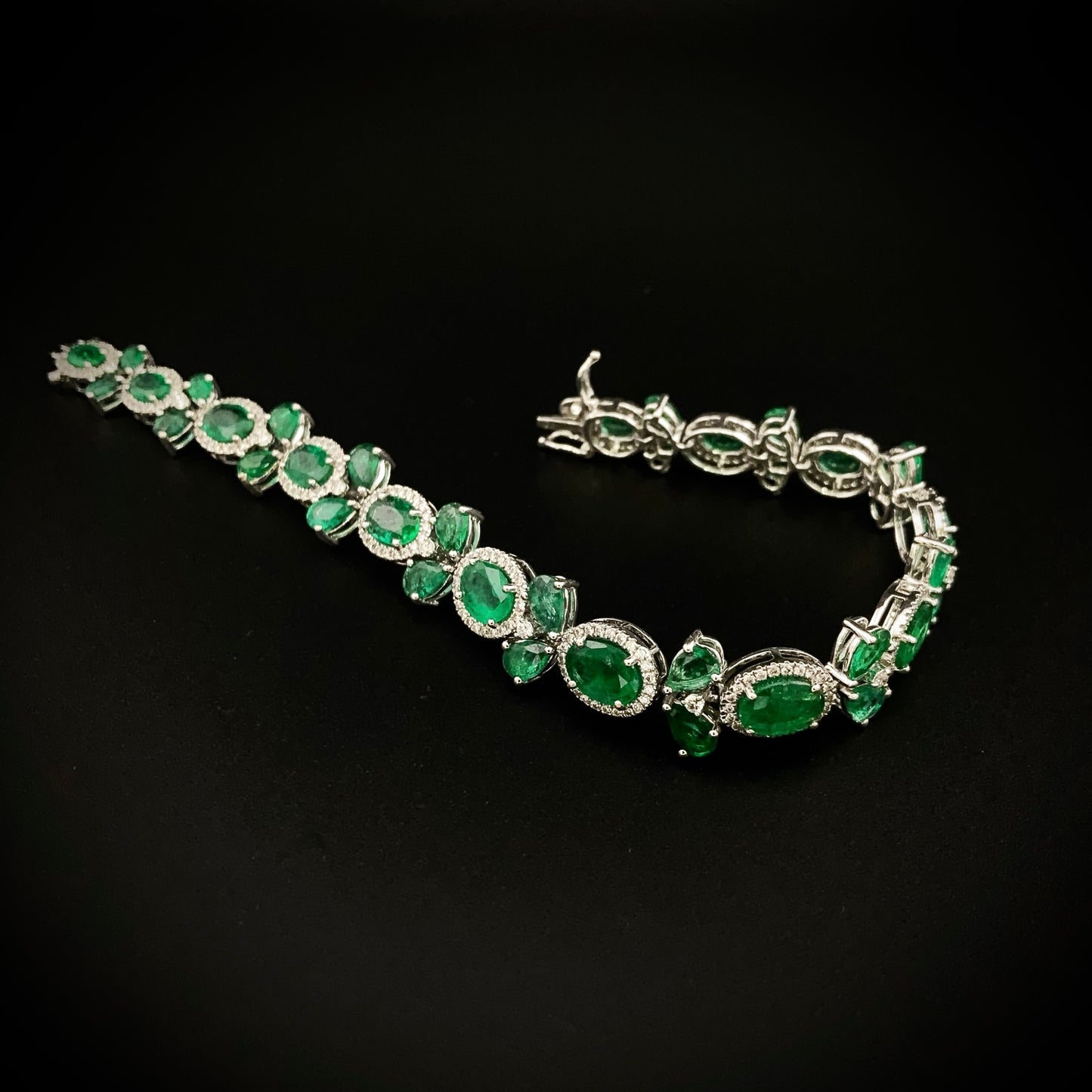 Emeralds & Diamonds Bracelet