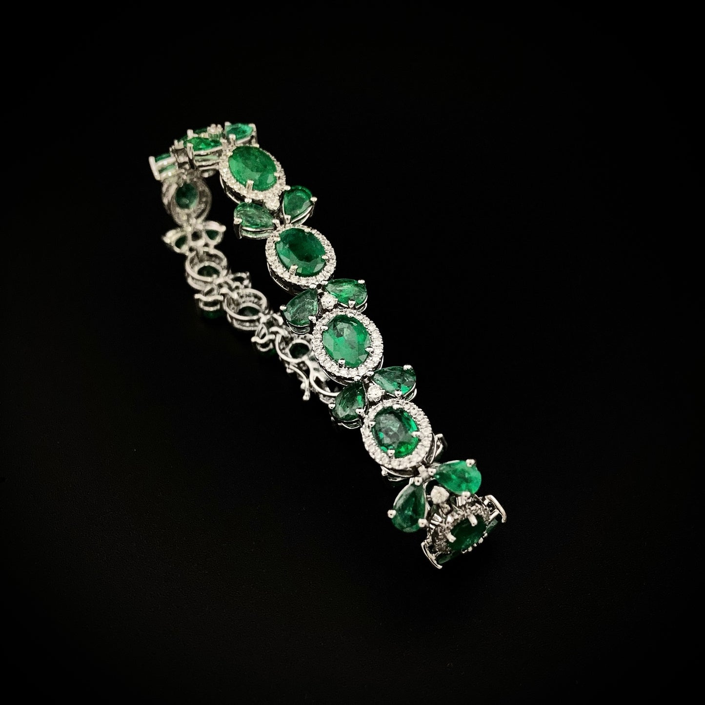 Emeralds & Diamonds Bracelet