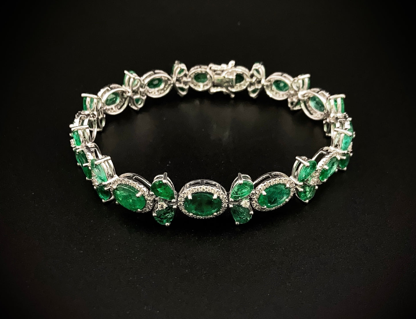 Emeralds & Diamonds Bracelet