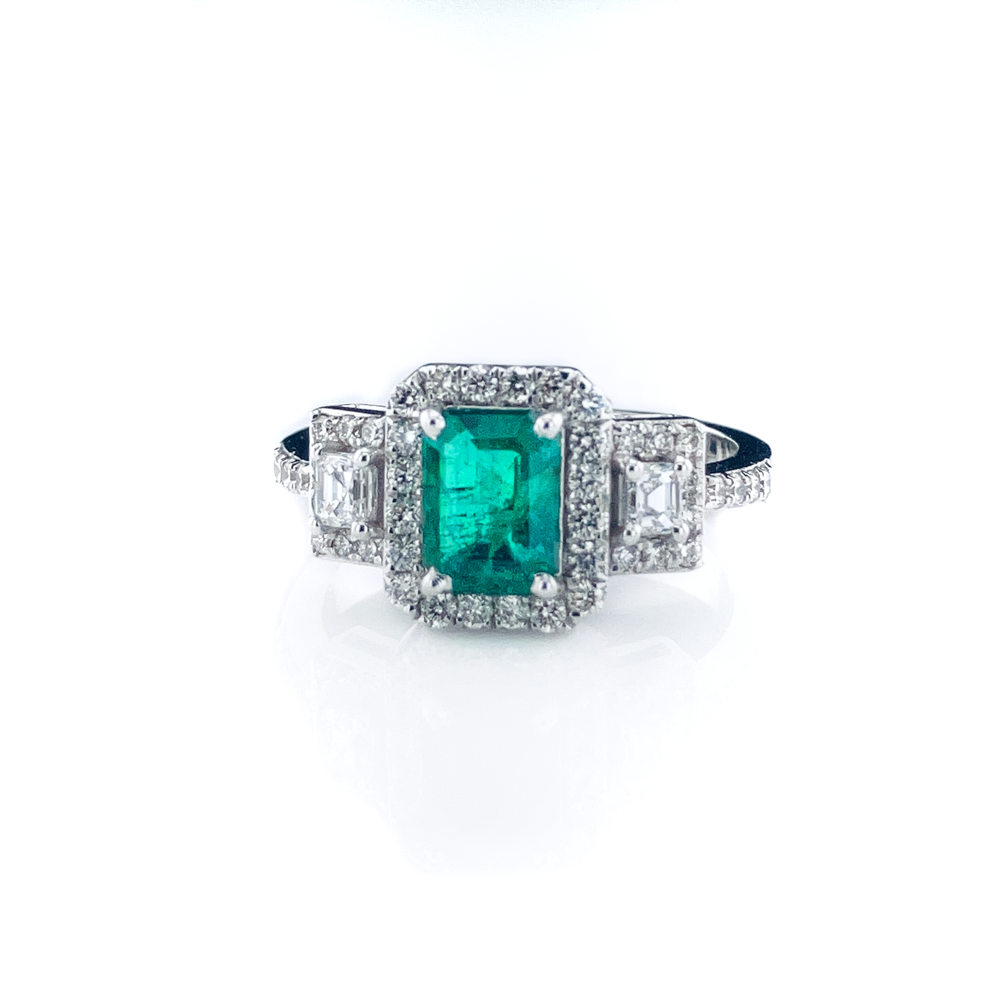 Emeralds & Diamonds Ring