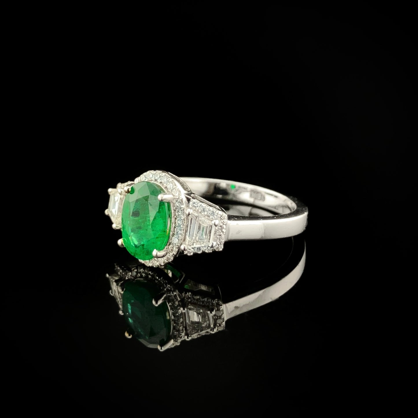 Emeralds & Diamonds Ring