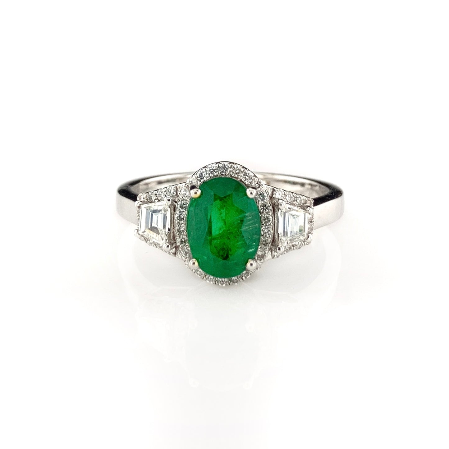 Emeralds & Diamonds Ring