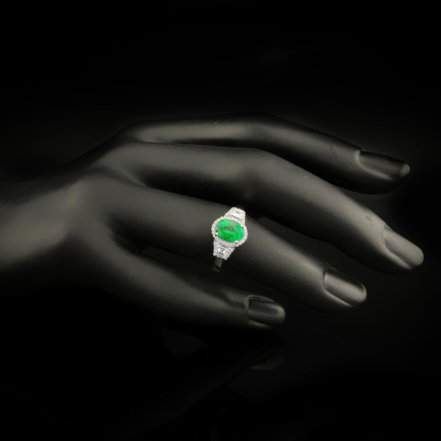 Emeralds & Diamonds Ring