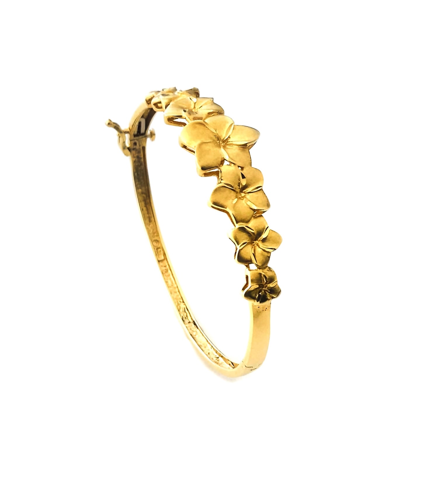 Gold Flower Bangle