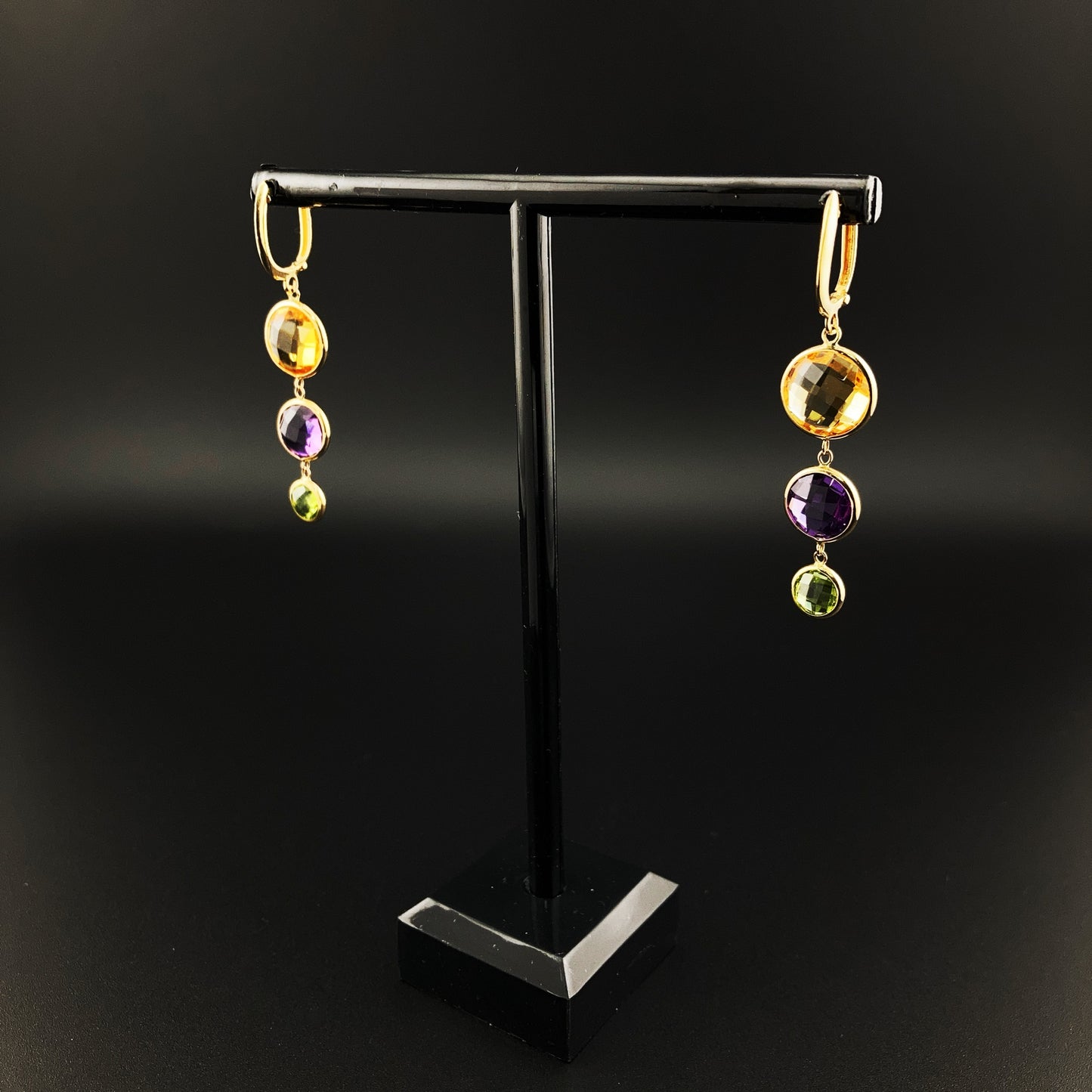 Multi-Gemstones Earrings