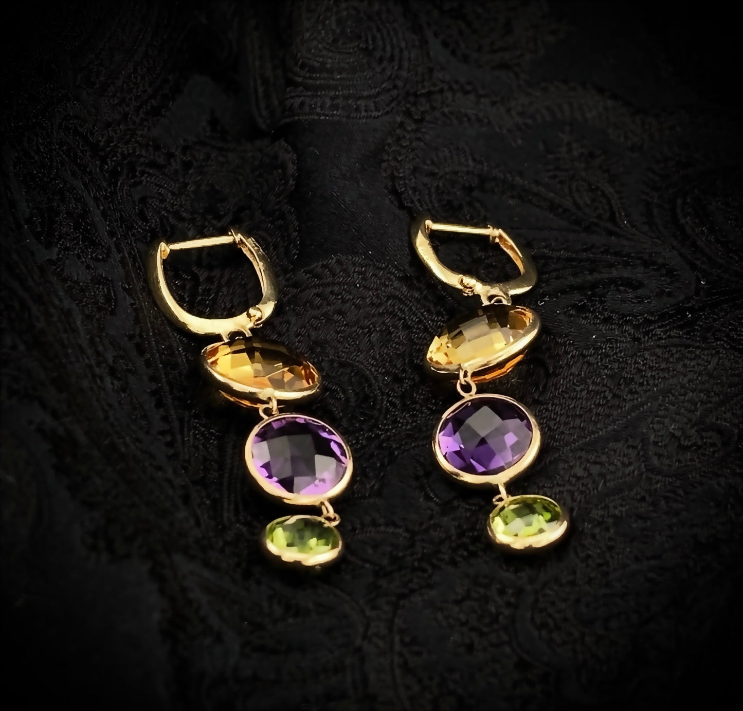 Multi-Gemstones Earrings