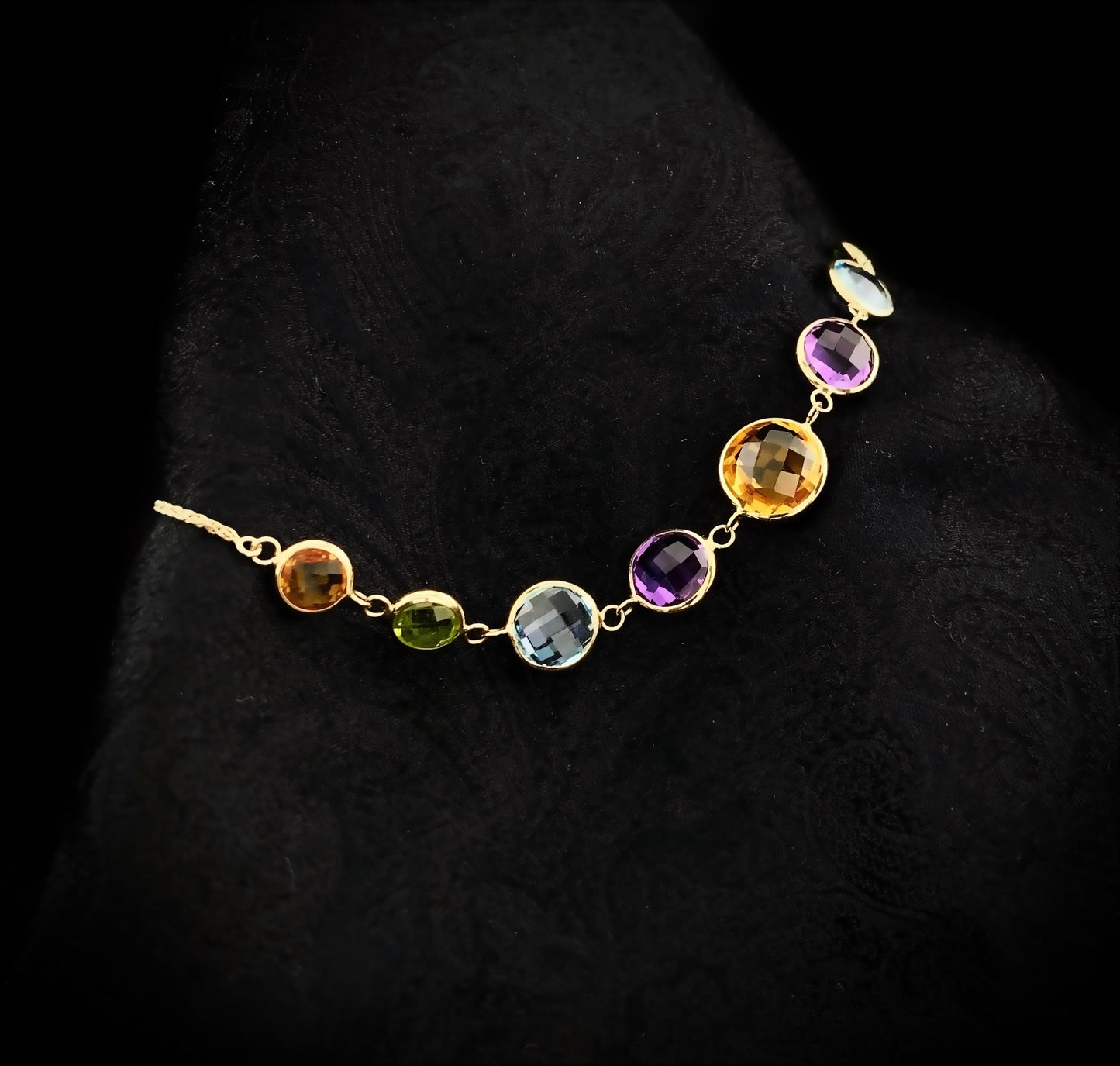 Multi-Gemstones Bracelet