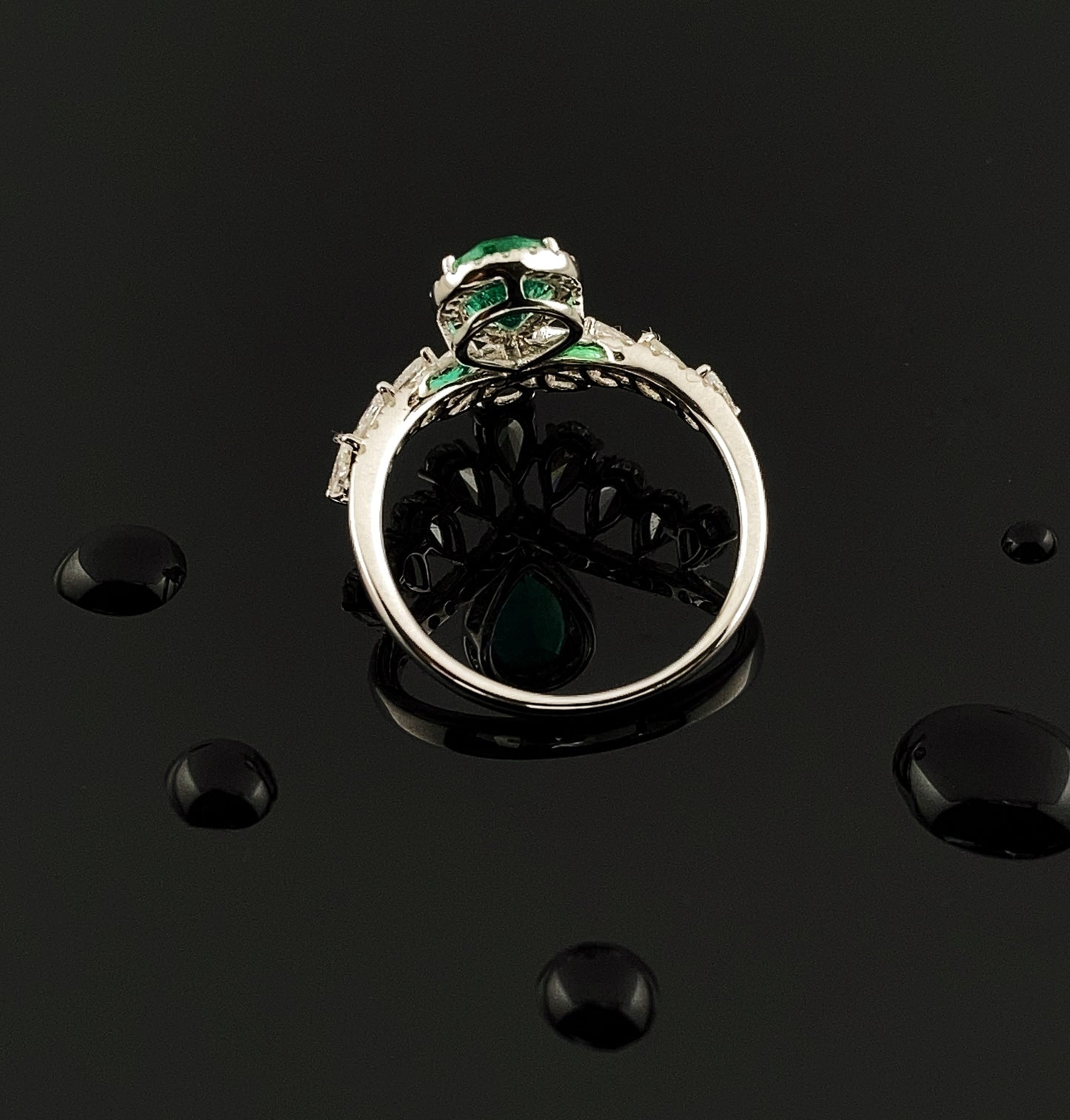 Emeralds & Diamonds Ring