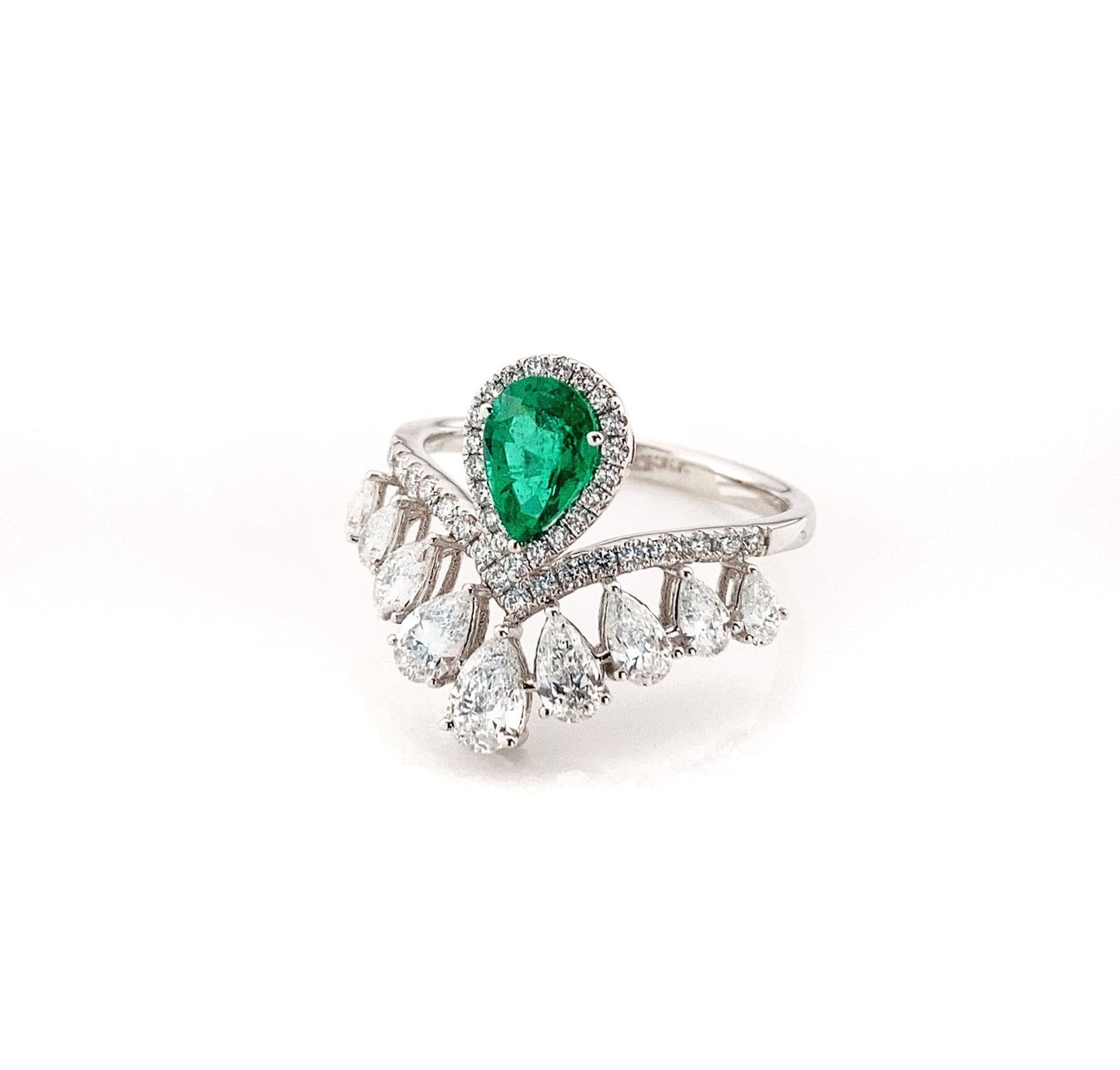 Emeralds & Diamonds Ring