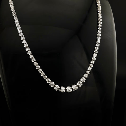 5 carat Tennis Necklace (Graduated)