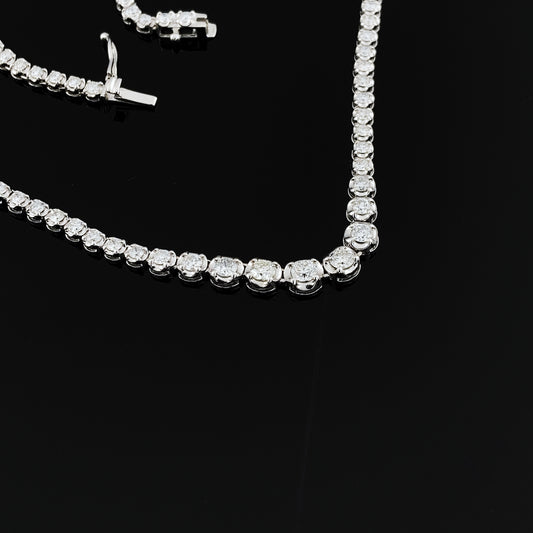 5 carat Tennis Necklace (Graduated)