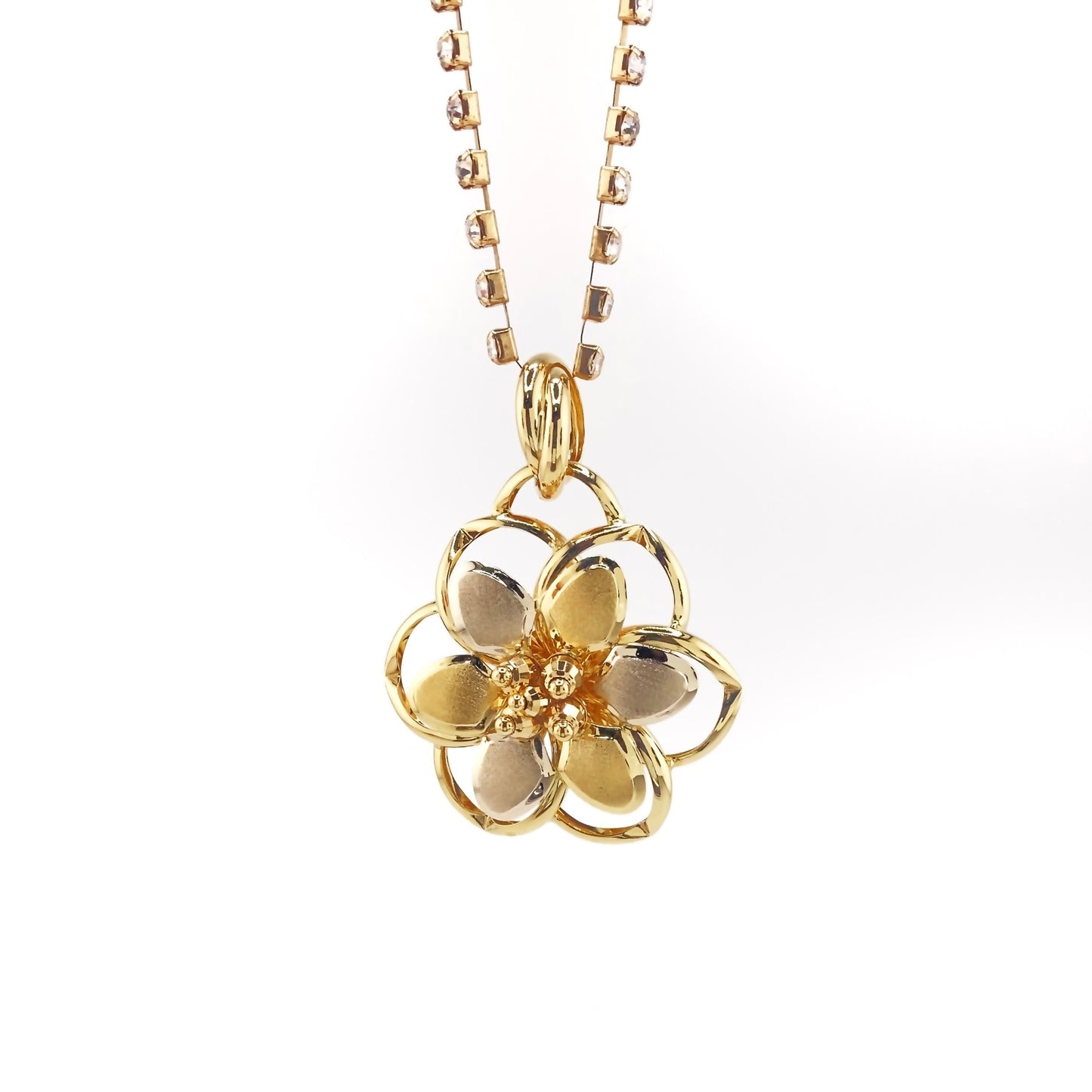 Italian 14k Flower Pendant