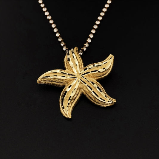 Italian 14k Starfish Pendant