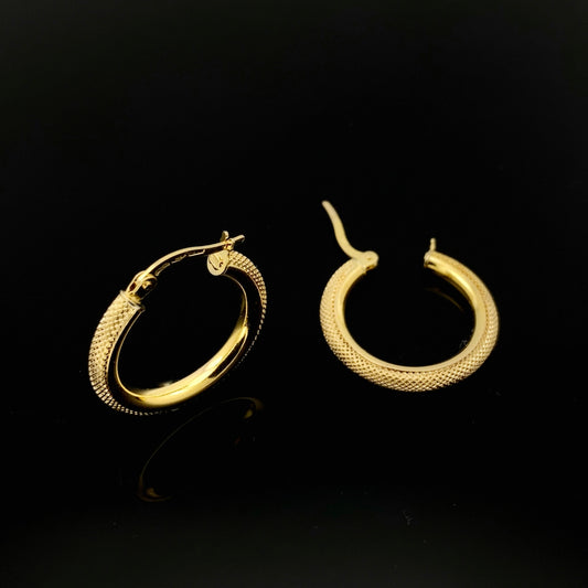 Italian 14k gold Hoop Earrings