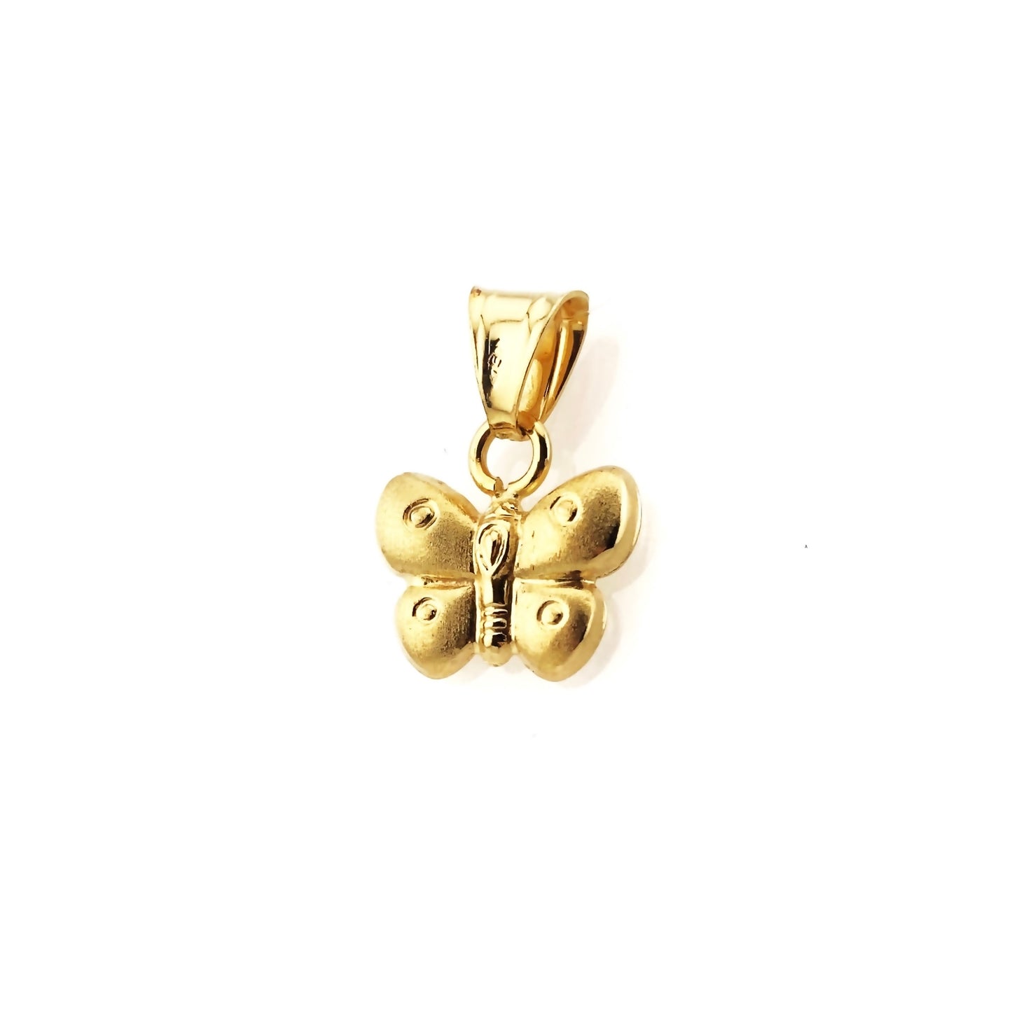 Italian 14k Gold Butterfly Pendant