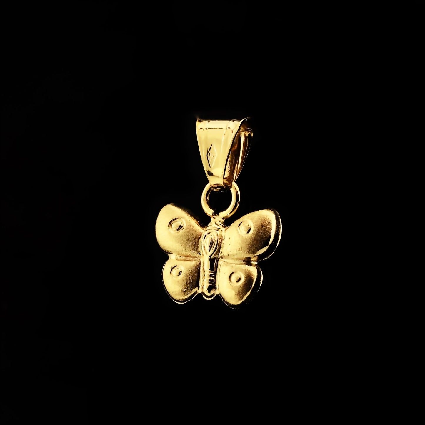 Italian 14k Gold Butterfly Pendant