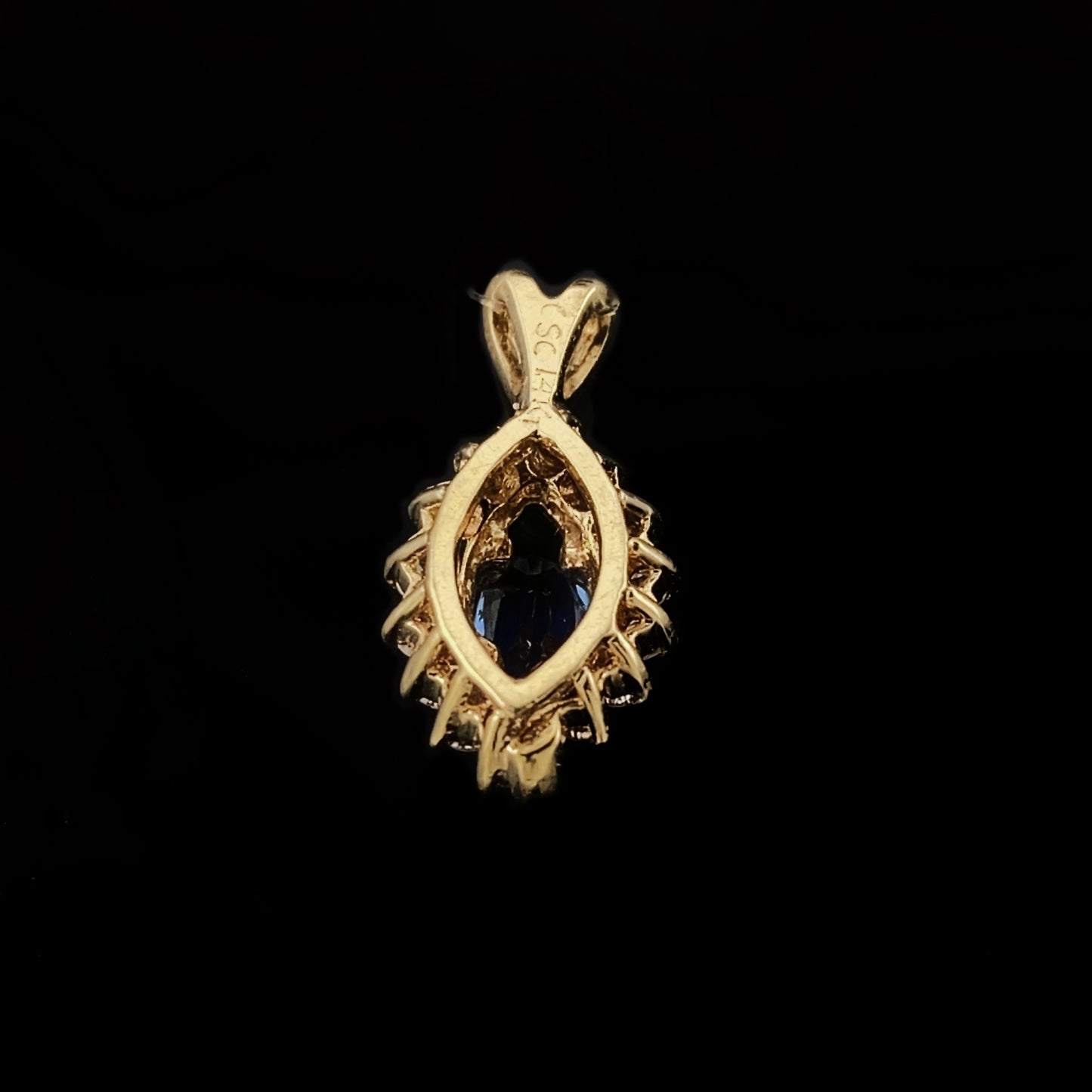 Sapphire Gold Pendant