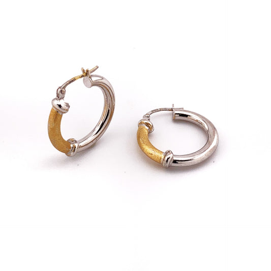 Italian 14K Hoop Earrings