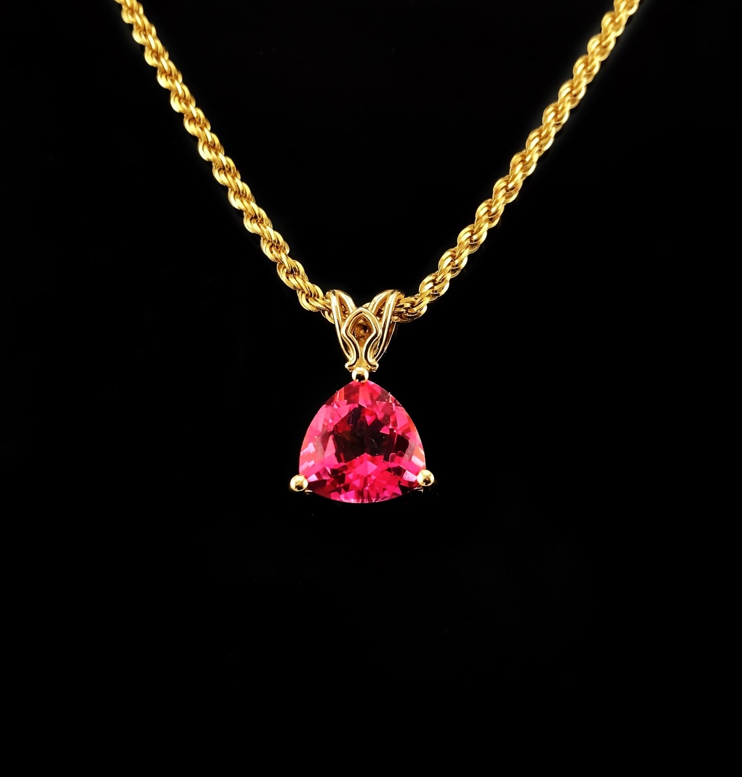 Pink Mystic Topaz Pendent