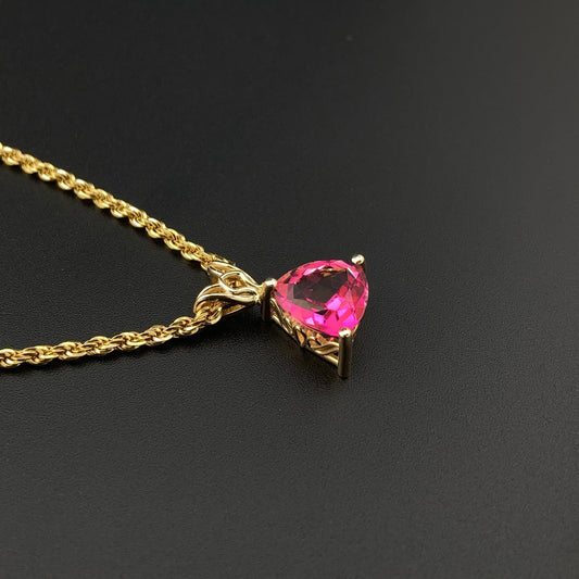 Pink Mystic Topaz Pendent