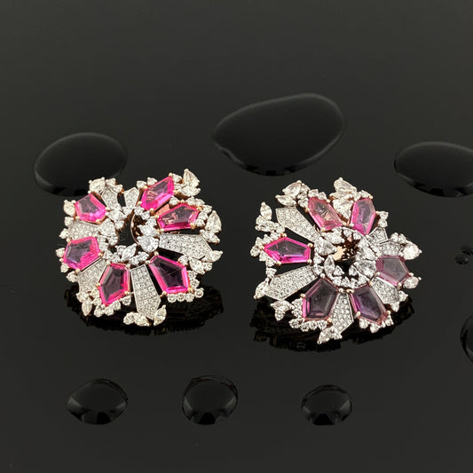 Sapphire & Diamonds Earrings